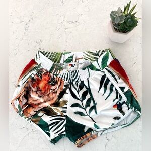 Aviator Nation Velour Tiger Shorts Size M Excellent Condition EUC Sold Out Rare